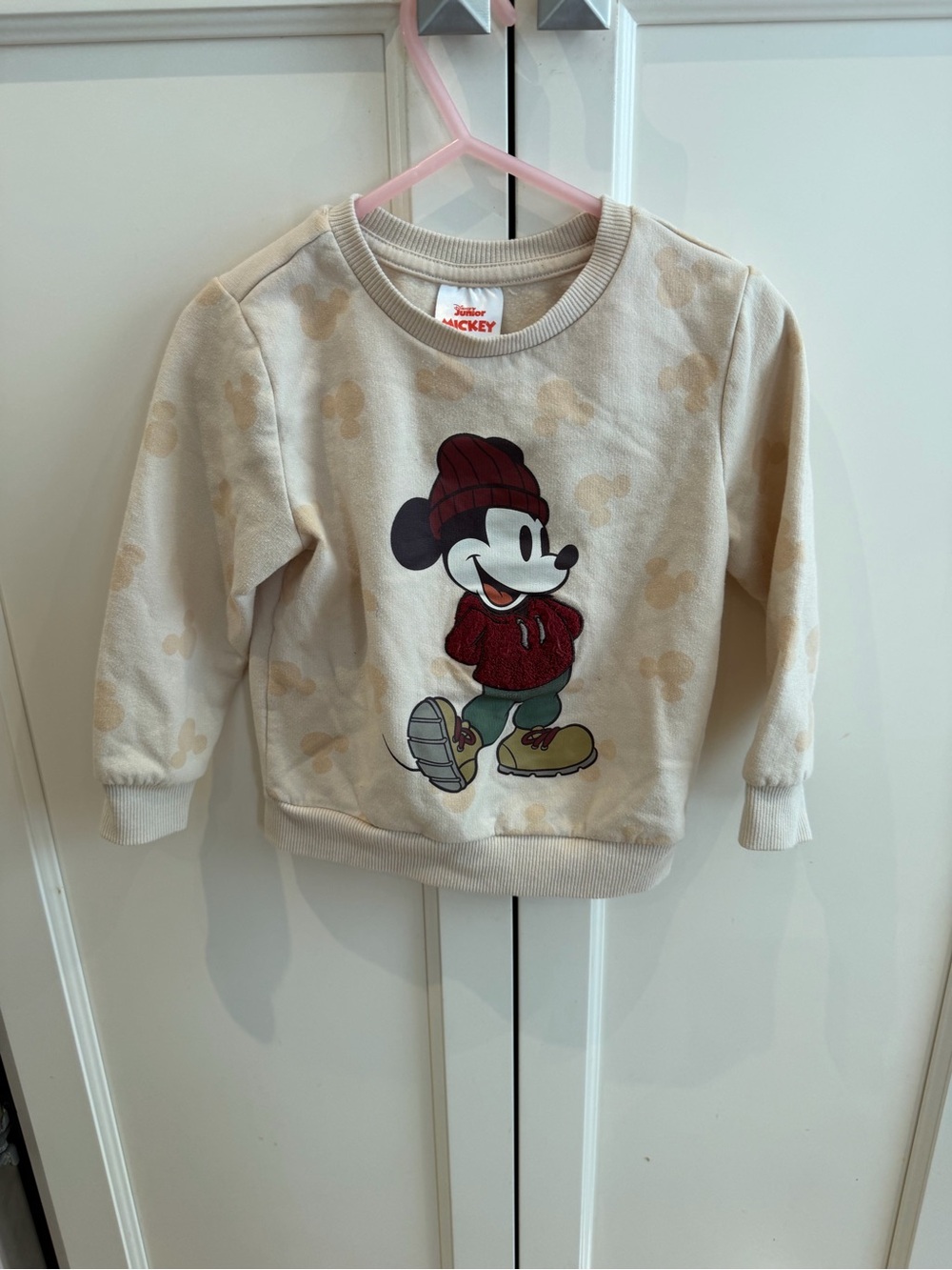Disney 2t Mickey Mouse outdoor Cream Sweatshirt